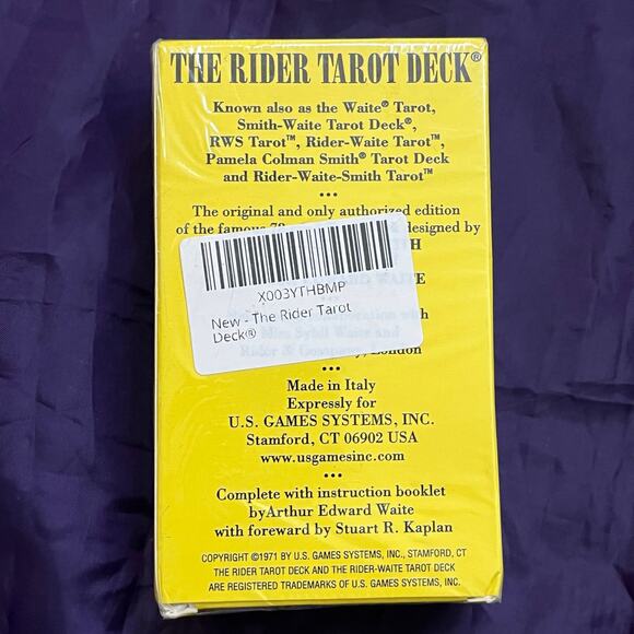 NEW The Rider Tarot Deck Authentic Rider-Waite with Instruction Booklet SEALED - Picture 5 of 5
